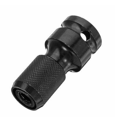 1/2 Inch Square To 1/4 Inch Hex Female Telescopic Socket Adapter Drill Chuck Converter Impact Driver COD