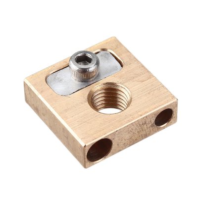 UM3 M6*0.75 Thread Brass Copper Heating Block 4mm for 3D Printer COD