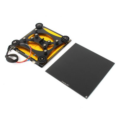 Creality 3D® 310*320*4mm Heated Bed + Back Support Slide Block Plate With Pulley + Ultrabase Glass Plate Platform For CR-10S PRO/CR-X 3D Printer Part