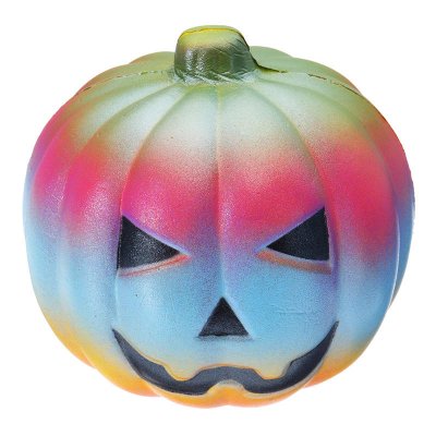 10CM Colorful Pumpkin Toy Simulation PU Bread Halloween Gifts Soft Decor Toy Original Packaging COD