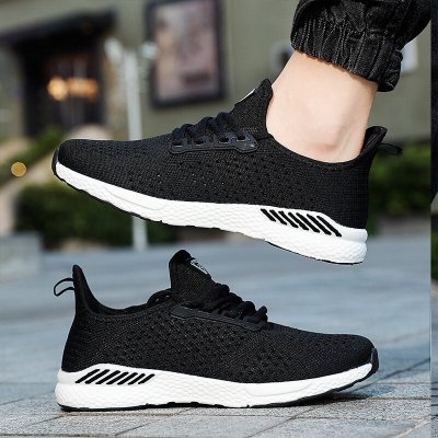 TENGOO Men Sneakers Ultralight Soft Breathable Bouncy Shock Absorption Running Sports Shoes COD