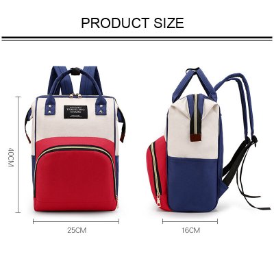 Multifunctional Large Capacity Waterproof Oxford Cloth Mobile Phone Tablet Diaper Storage Bag Backpack COD