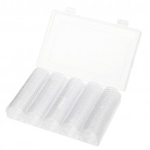 100Pcs/Lot 20/25/27/30mm Clear Plastic Coin Holder Universal Commemorative Coin Shell Collector COD