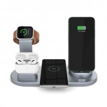 4 In 1 Qi Wireless Charger Phone Charger Watch Charger Earbuds Charger for Qi-enabled Smart Phones for iPhone for Samsung Apple Watch Apple AirPods Pro C