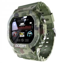 LOKMAT Ocean IP68 Waterproof Multi Sport Modes Tracker Outdoor Wristband Heart Rate Monitor Military Style Smart Watch COD