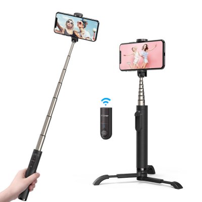 BlitzWolf® BW-BS9 Mini All In One Integrated bluetooth Detachable Tripod Selfie Stick for Sport Camera Phone COD