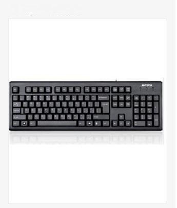 A4TECH WK-100 USB Wire Waterproof Fillet Keycap Keyboard COD